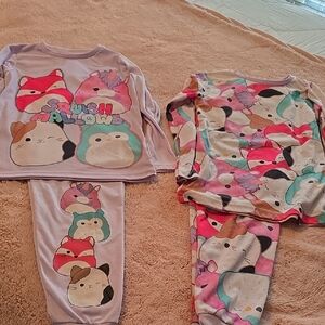 Squishmallows Kids Pajama Set - Pink and Purple Delight